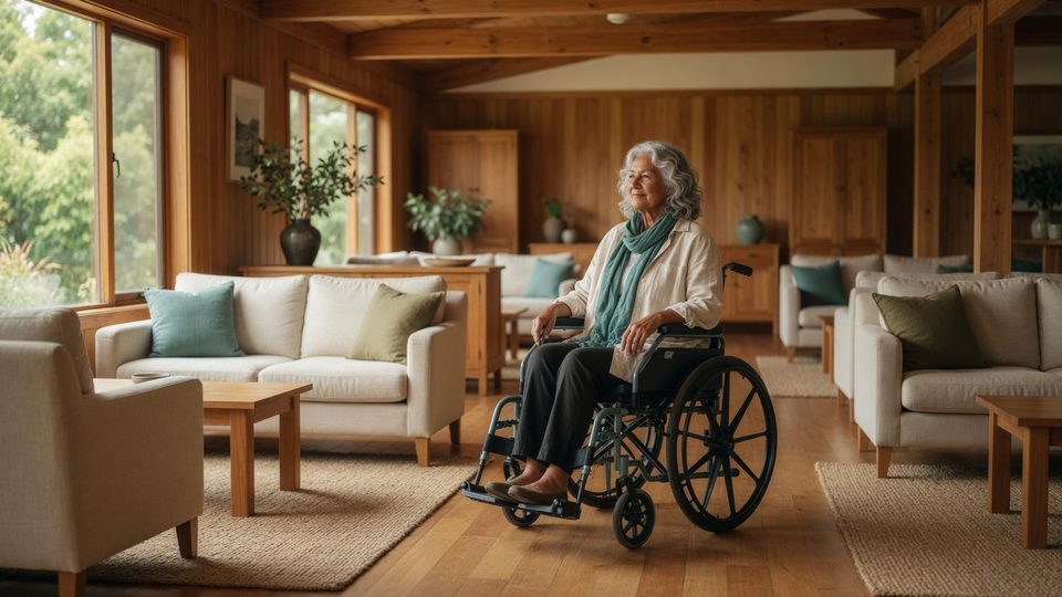 Editorial shared-house scene for Accessibility and choice